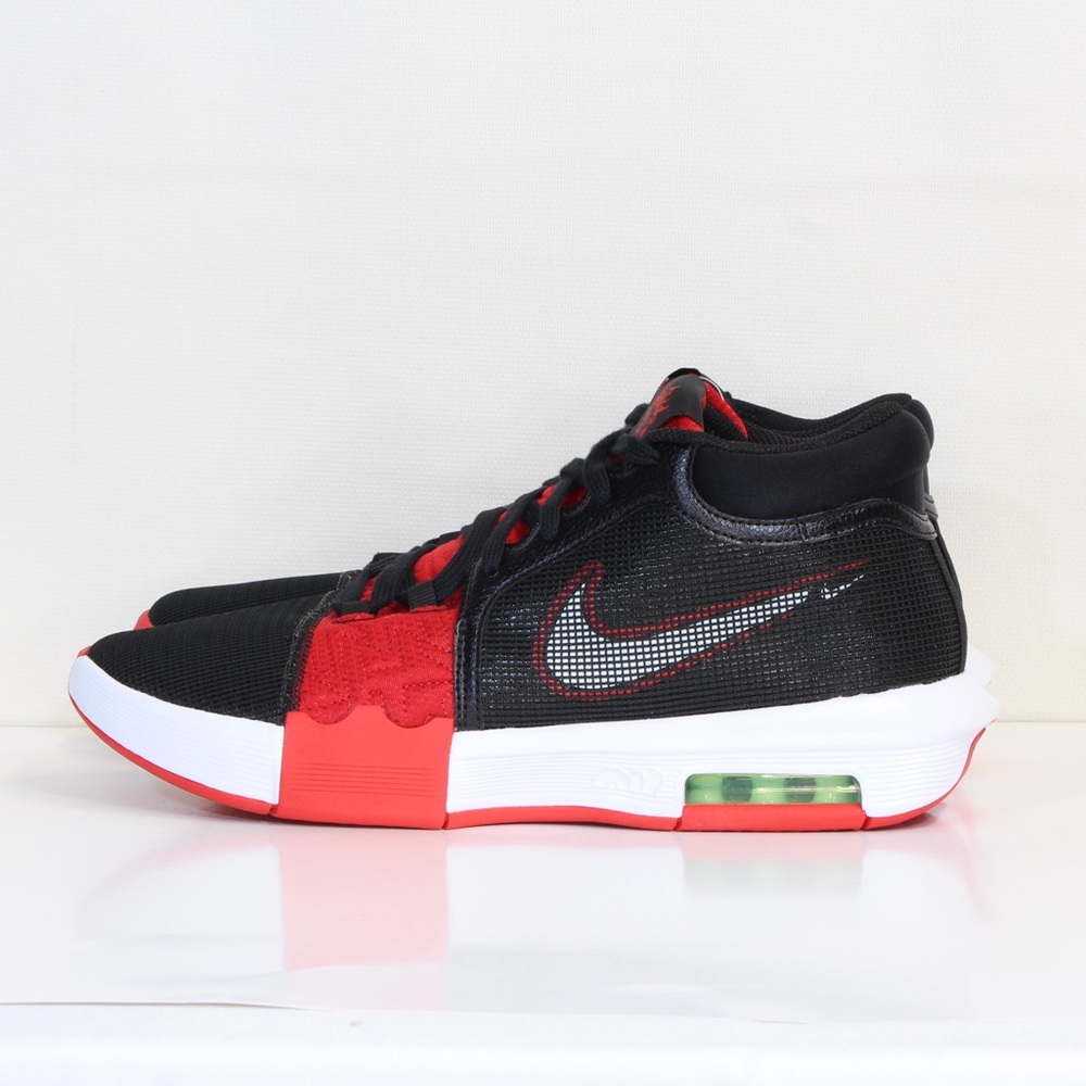 Nike Mens' Black Red Lebron Witness VIII Faze Basketball Shoes NIB - Picture 7 of 10